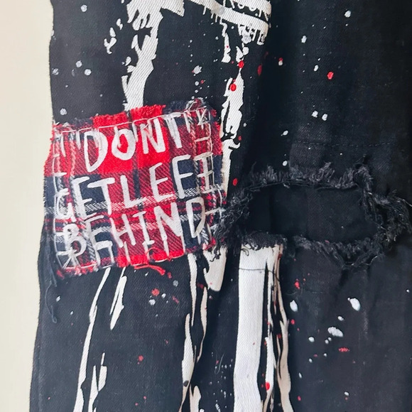 Smoke Rise Embellished Taper Stretch Jeans (Size 40/32) - Picture 7 of 16